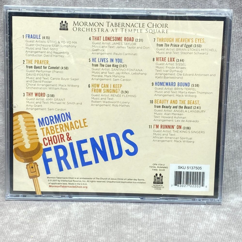 Mormon Tabernacle Choir Orchestra at Temple Square (2017, CD) New Catalog # CFN - Picture 2 of 3